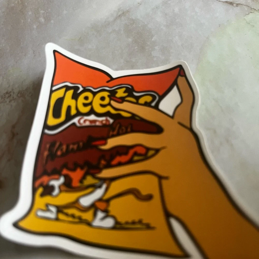 Cheetos Computer Bumper Sticker